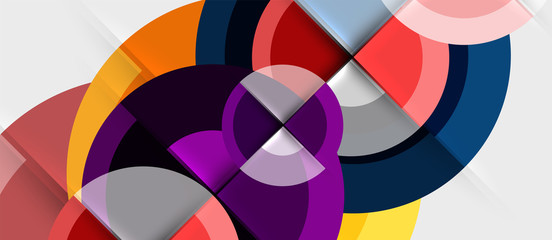 Obraz premium Geometric design abstract background - circles