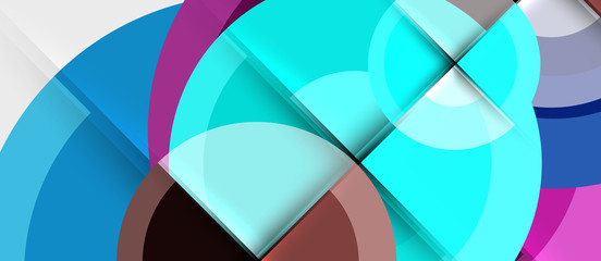 Obraz premium Geometric design abstract background - circles