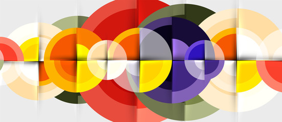 Obraz premium Circular geometrical design template