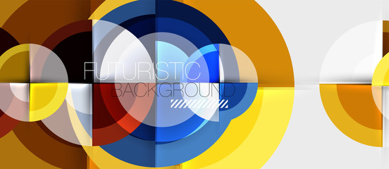 Obraz premium Geometric design abstract background - circles