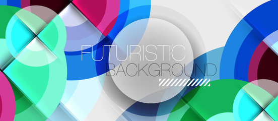 Obraz premium Geometric design abstract background - circles