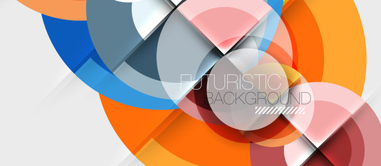 Geometric design abstract background - circles