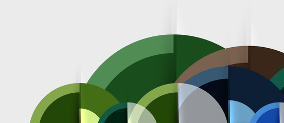 Fototapeta premium Geometric design abstract background - circles