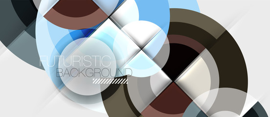 Geometric design abstract background - circles