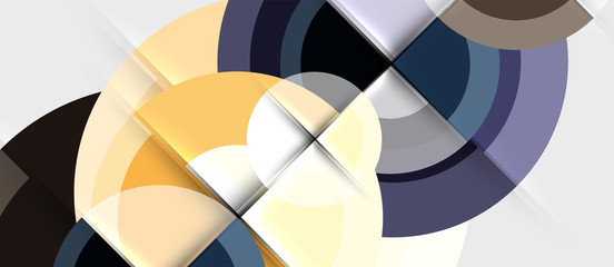 Obraz premium Geometric design abstract background - circles