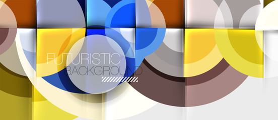 Obraz premium Geometric design abstract background - circles