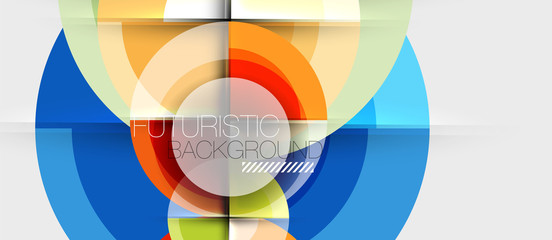 Fototapeta premium Circular geometrical design template