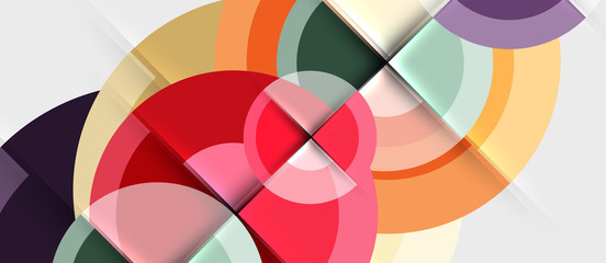 Obraz premium Geometric design abstract background - circles