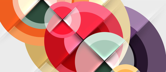 Obraz premium Geometric design abstract background - circles