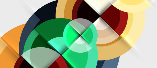 Obraz premium Circular geometrical design template