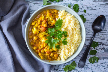 Cauliflower and Chickpea Curry 