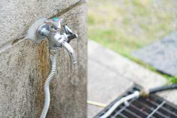 water fountain at the park in Japan