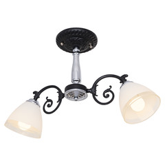 Chandelier in vintage style isolated on white background