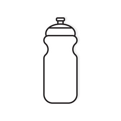sport water bottle icon- vector illustration