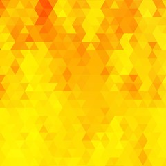 Bright yellow triangular background. mosaic style. eps 10