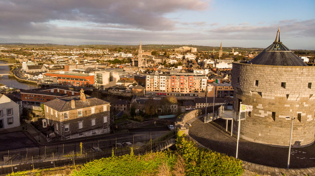 Drogheda Town , Drone photos ,Ireland , co Meath 