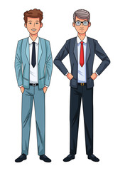 businessmen avatar cartoon character