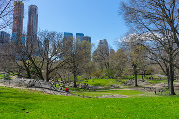 Central Park, Manhattan, New York City in spring