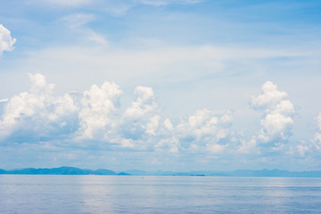 Perfect beautiful seascape sky with cloud