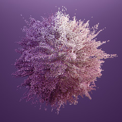 Fototapeta premium Beautiful color smoke. 3d illustration, 3d rendering.