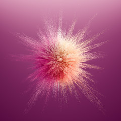 Obraz premium Beautiful color smoke. 3d illustration, 3d rendering.