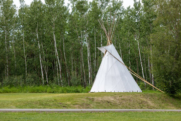 An authentic Tee-pee from Native North Americans, Elk Island National Park, Alberta, Canada © Rita Petcu