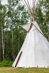 An authentic Tee-pee from Native North Americans, Elk Island National Park, Alberta, Canada © Rita Petcu