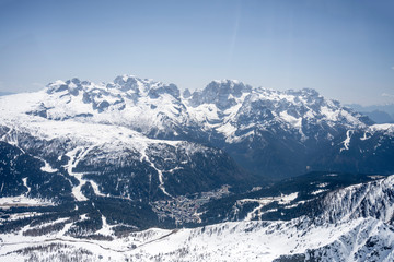 Madonna di Campiglio and western side of Brenta range, Trentino, Italy