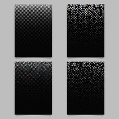 Geometrical pattern brochure template - vector mosaic page background