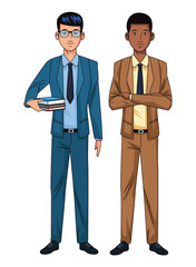 businessmen avatar cartoon character