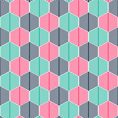 Seamless Pattern - modern abstract vector design - repeating geometric elements
