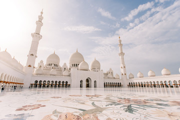 Famous Sheikh Zayed mosque in United Arab Emirates (Abu-Dhabi, UAE)