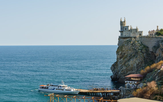 old castle over the sea