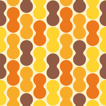 Retro seamless pattern - colorful nostalgic background design