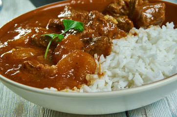 Lamb and apricot Cape Malay curry