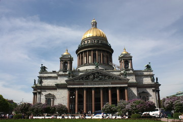 view of St. Isaac's Cathedral St. Petersburg     