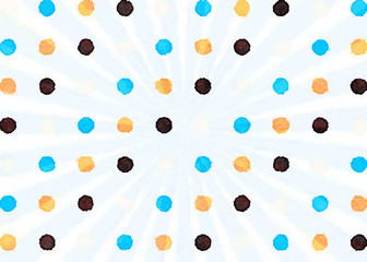 circle dot color background illustration  with watercolor texture