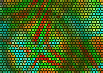 light flare color dot illustration abstract background in LED light screen style