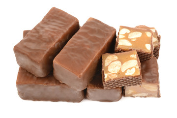 candies isolated on white background