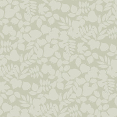 Leaves silhouette seamless pattern