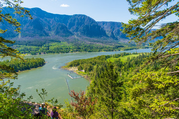 Beacon Rock-View of the Columbia River