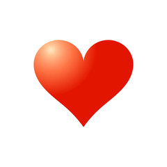 Red heart symbol.