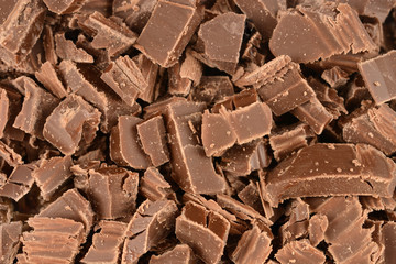 milk chocolate closeup