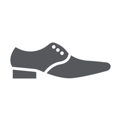 Man shoes glyph icon, clothes and footwear, formal shoes sign, vector graphics, a solid pattern on a white background.