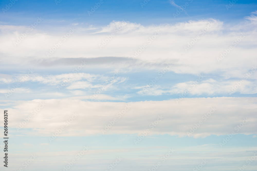 Wall mural Morning blue sky with cloud sea scape