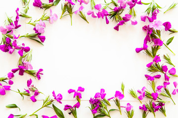 Fototapeta na wymiar Purple flowers on background