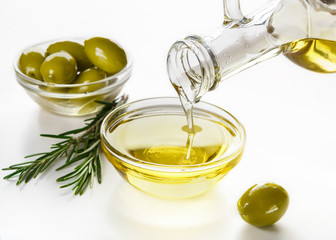 Pure greek olive oil concept
