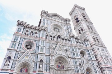 Fototapeta premium Facade of Cathedral of Santa Maria del Fiore in Florence, Italy