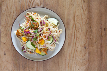 Rice Noodle Salad with Tempeh