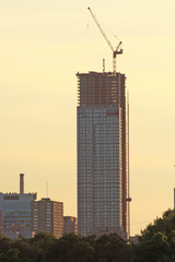 Fototapeta na wymiar Skyscraper Under Construction